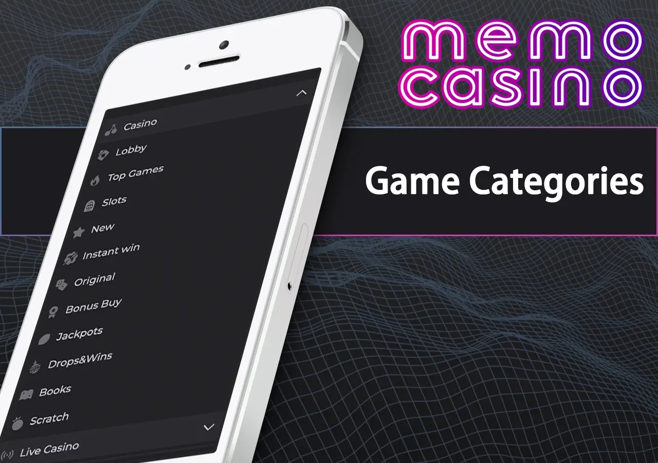 Game Categories on the Memo Site