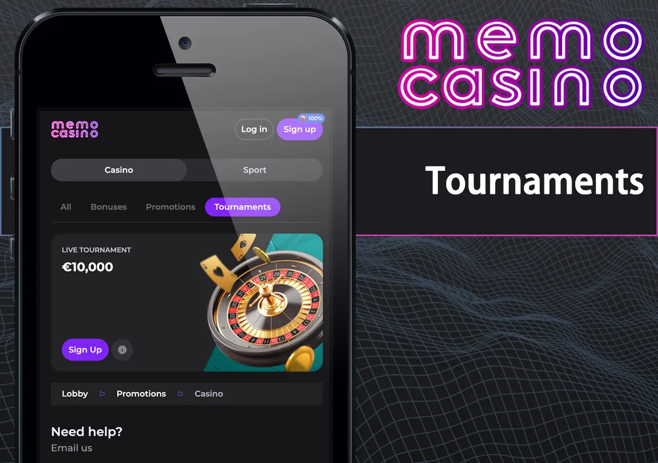 Tournaments at Memo Casino